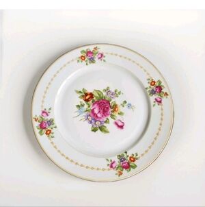 Antique Rosenthal Selb Bavaria Early 1900s Floral Gold Trim Dinner Plate 10"